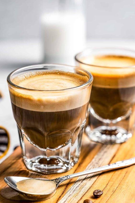 Necessia Premium Cortado Glasses 45oz Set of 2 HeatTreated Tempered Glass Elegant Espresso Cups Durable BaristaGrade Coffee Glassware - Image 3