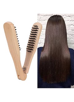 Brrnoo Hair Straightening Comb Hair Comb Hair Straightening Comb Styling Tools Boar Bristle Double Sided Brush Comb Clamp For Improve Hair Health Reduce Split Ends Of Your Hair  - Image 5