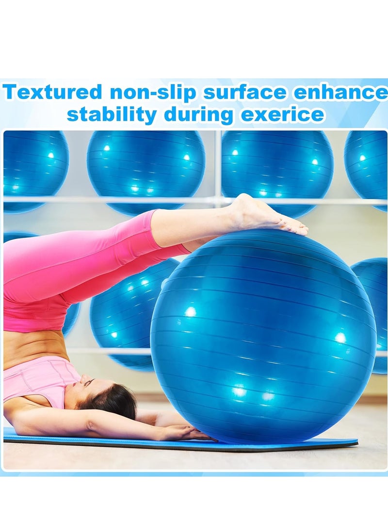 اسم المحتوى ناريلا Yoga Gym Swiss Ball,Exercise Ball PVC Stability Balance Yoga Ball Chair Quick Pump for Physical Workout Pregnancy Home Office Gym Equipment - Image 4