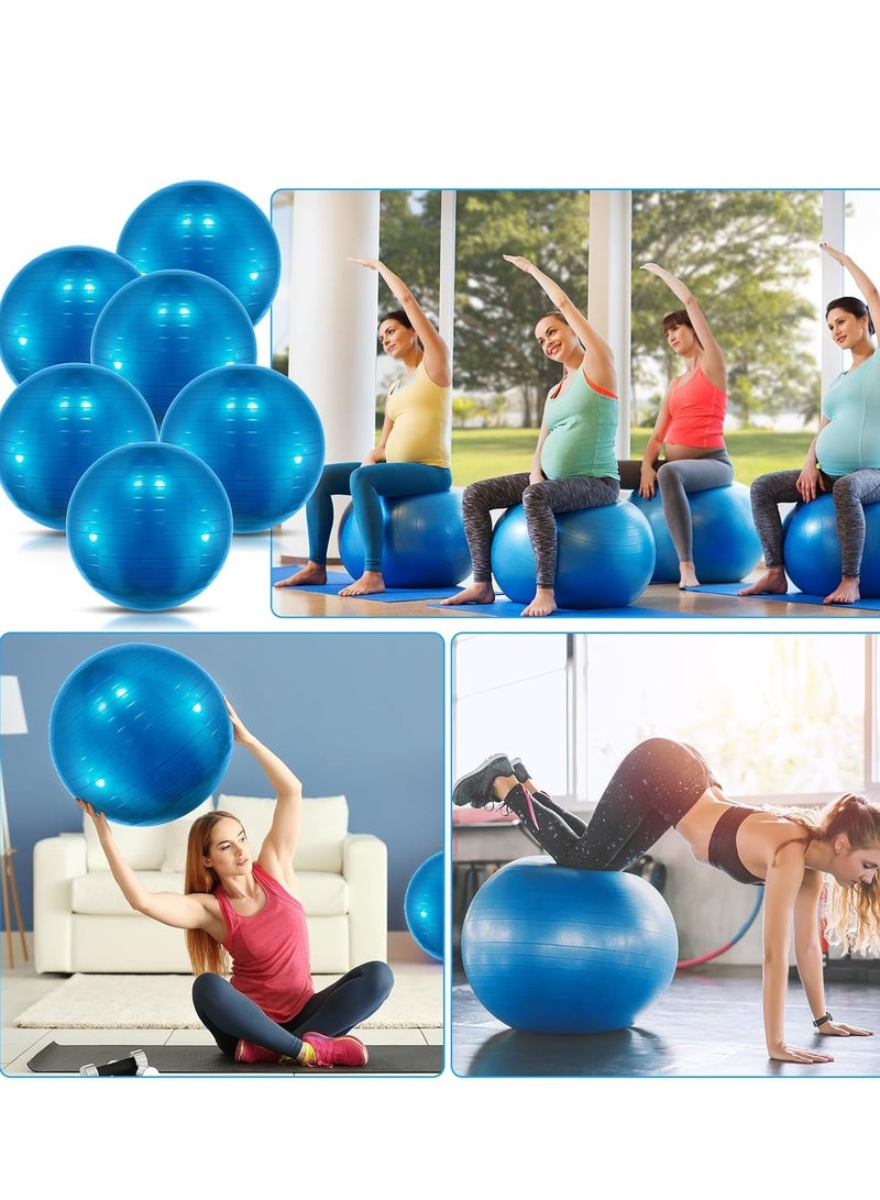 اسم المحتوى ناريلا Yoga Gym Swiss Ball,Exercise Ball PVC Stability Balance Yoga Ball Chair Quick Pump for Physical Workout Pregnancy Home Office Gym Equipment - Image 5