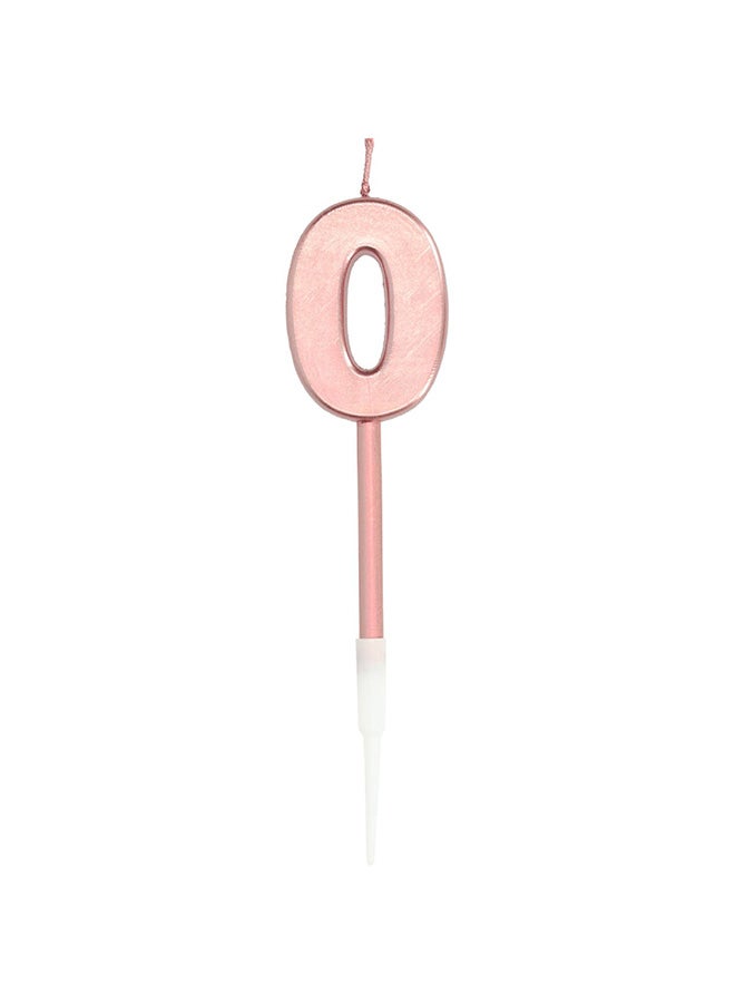 Folat شمعة باللون الوردي الذهبي المعدني 0