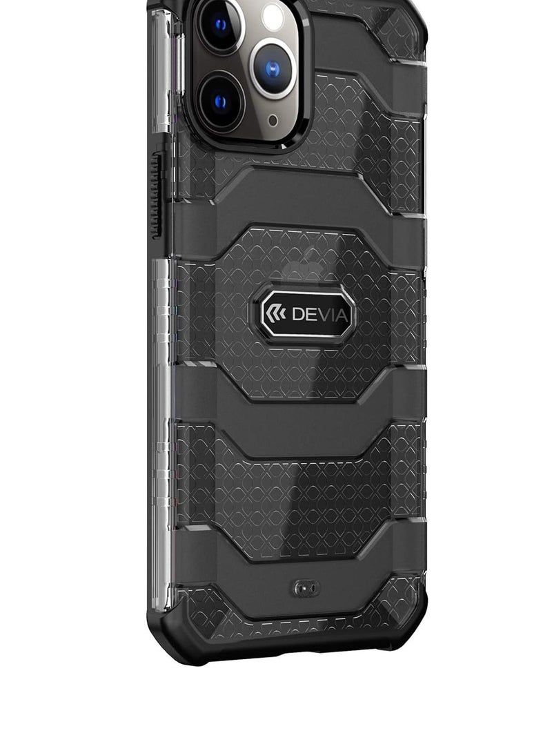 ديفيا - حافظة مضادة للصدمات لهاتف آيفون 12 برو ماكس 6.7 بوصة - أسود - Image 1