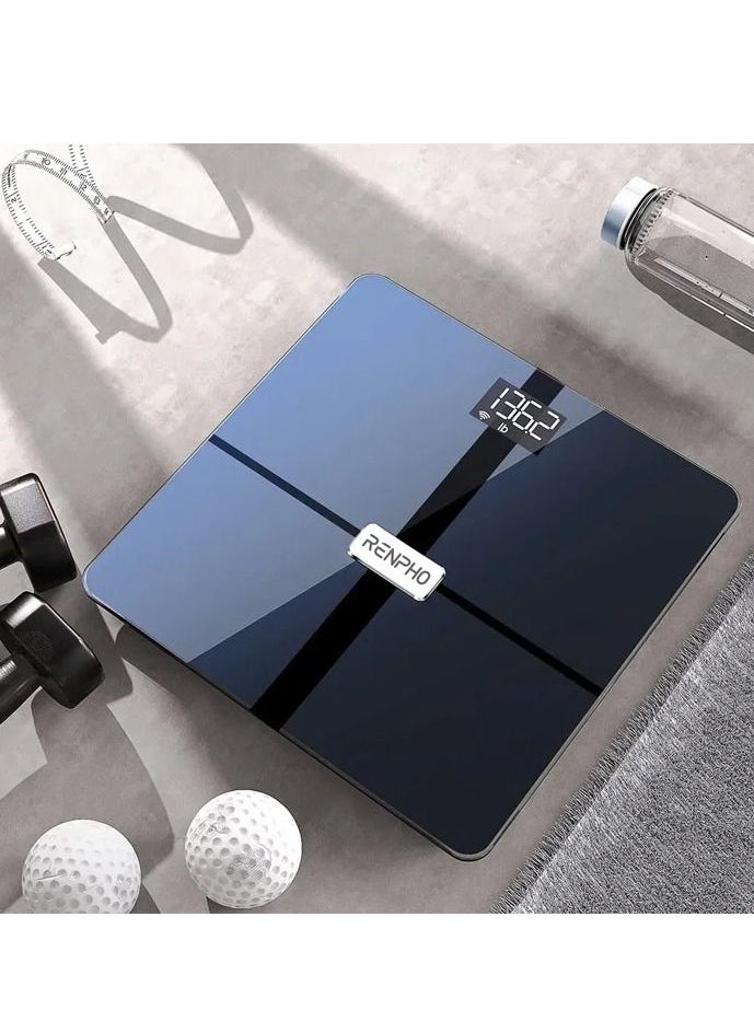 RENPHO - Bluetooth Wi-Fi Premium Smart Digital Scale Elise Aspire - Dark Blue - Image 1