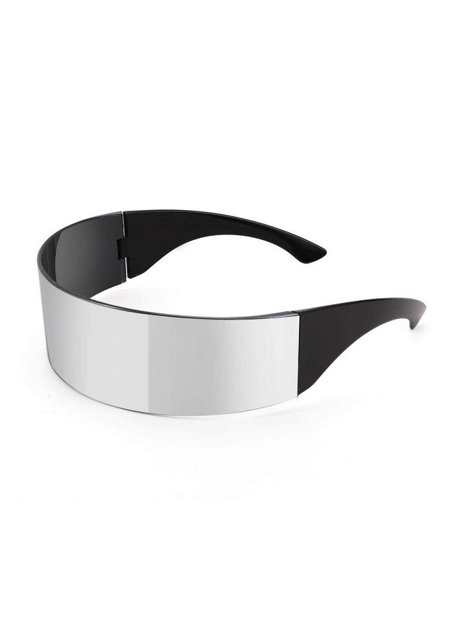 FEISEDY 80S Futuristic Cyclops Cyber Visor Sunglasses Men Women Punk Style Cosplay B2740 - Image 1