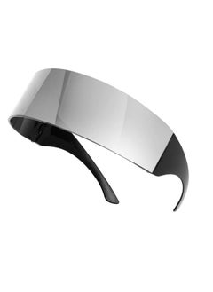 FEISEDY 80S Futuristic Cyclops Cyber Visor Sunglasses Men Women Punk Style Cosplay B2740  - Image 2