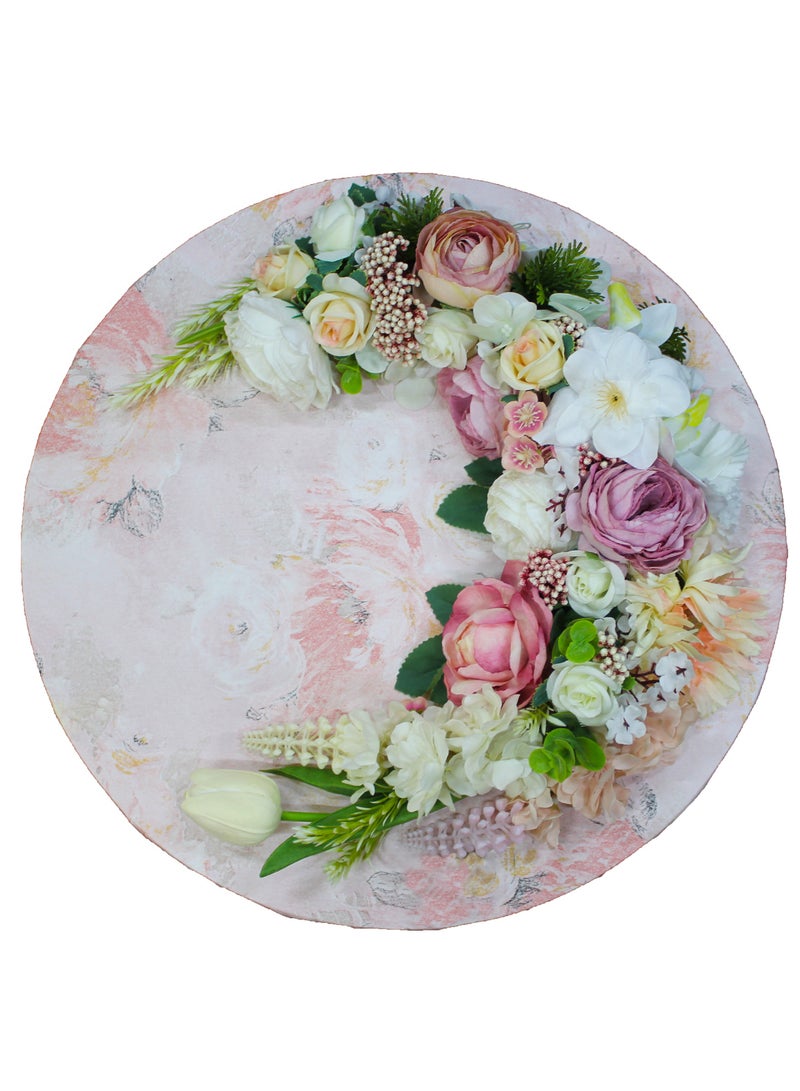  MISUTA Handmade Flowers Arrangement For Wall Decoration, Forex Sheet Wrapping By High Quality Printing Wrapping Paper Living Room, Home Wall, Office Decoration - Image 1