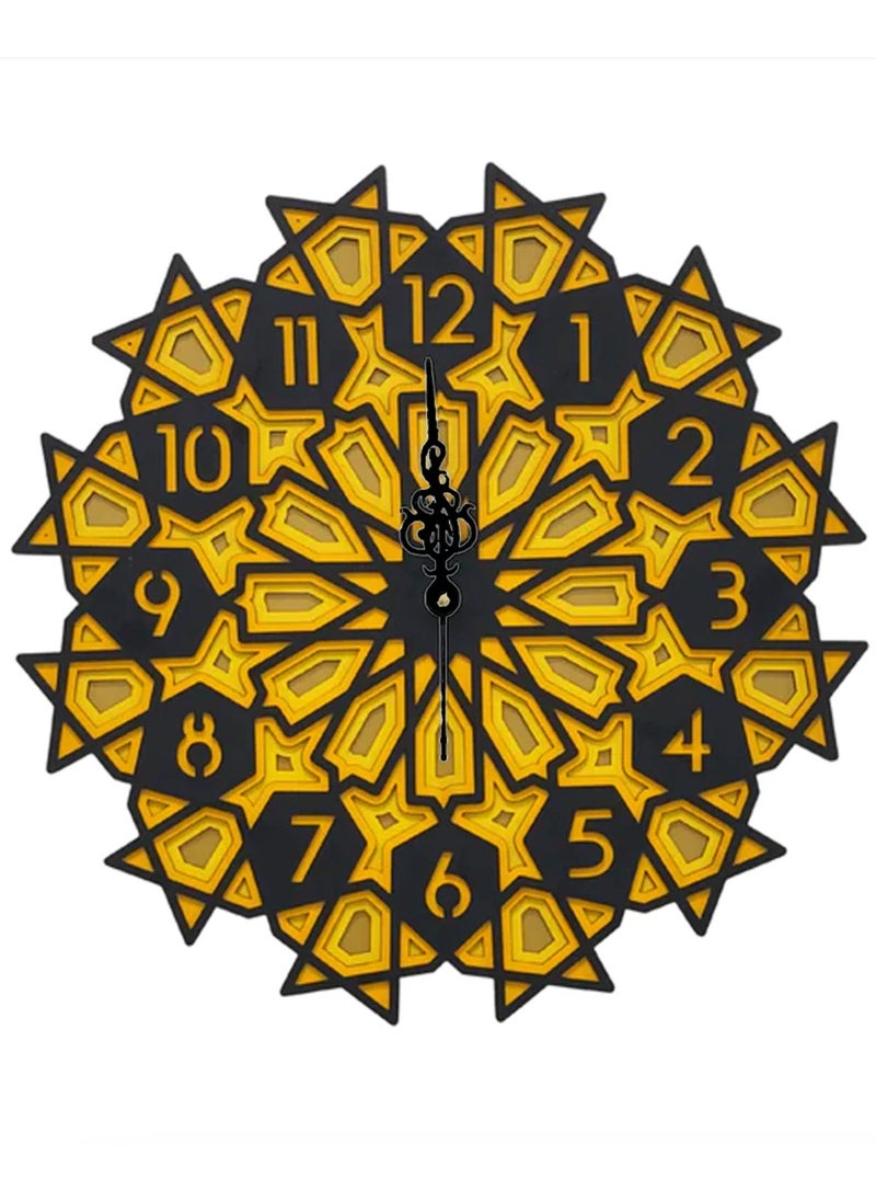 Mandala Art Wall Clock- Big Size (18 x 18 inches), Multilayered Wooden Structure - pzsku/Z3CB2C415A9C53F50EFA7Z/45/_/1722921384/18161f3b-c4a9-4e6f-881a-2a2626e8ece4