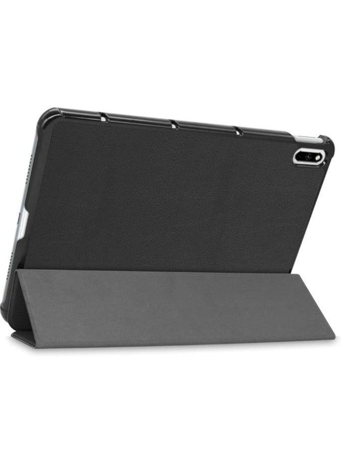 Green Tiger Case for Huawei MatePad 10.4" 2022 2020 BAH3-AL00 BAH3-W09 BAH4-W09 BAH4-AL10/Honor V6 - Ultra-thin PU-Leather Hard Shell Cover for Honor V6 - Black - Image 1