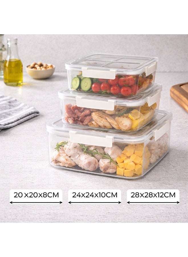 Mirolex Transparent Food Storage Containers – Multiple Sizes 🧊✨  Perfect Storage… Elegant Organization… Long-Lasting Freshness - Image 1