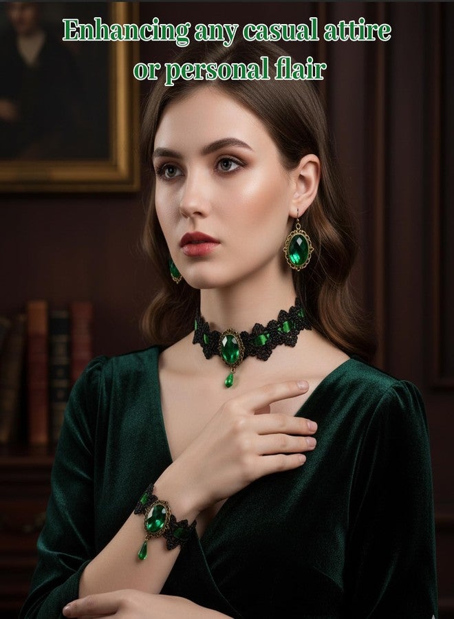 xinxingin 3 Pcs Gothic Jewellery Set, Choker Necklace Set for Women, Aesthetic Jewellery for Various Parties, Gothic Fashion, Stylish Accessories - Image 4