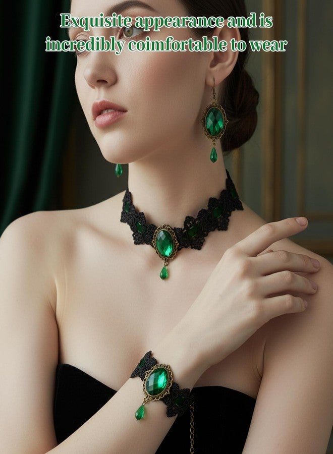 xinxingin 3 Pcs Gothic Jewellery Set, Choker Necklace Set for Women, Aesthetic Jewellery for Various Parties, Gothic Fashion, Stylish Accessories - Image 3
