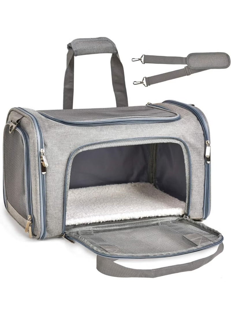 Ailily Cat Carriers Dog Carrier Pet for Small Medium Cats Dogs Puppies up to 25 Lbs, TSA Airline Approved Soft Sided, Collapsible Travel Puppy - Image 1