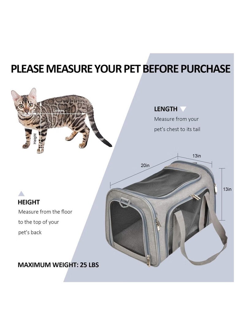 Ailily Cat Carriers Dog Carrier Pet for Small Medium Cats Dogs Puppies up to 25 Lbs, TSA Airline Approved Soft Sided, Collapsible Travel Puppy - Image 5