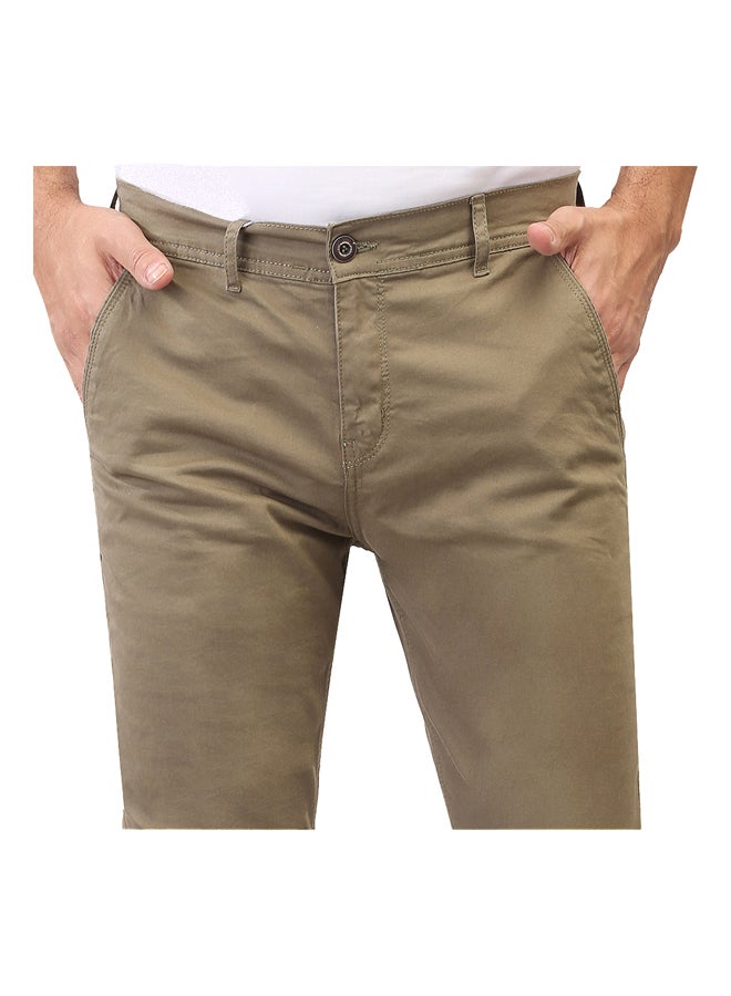 Coup Slim Fit Chino Pants For Men Color Olive