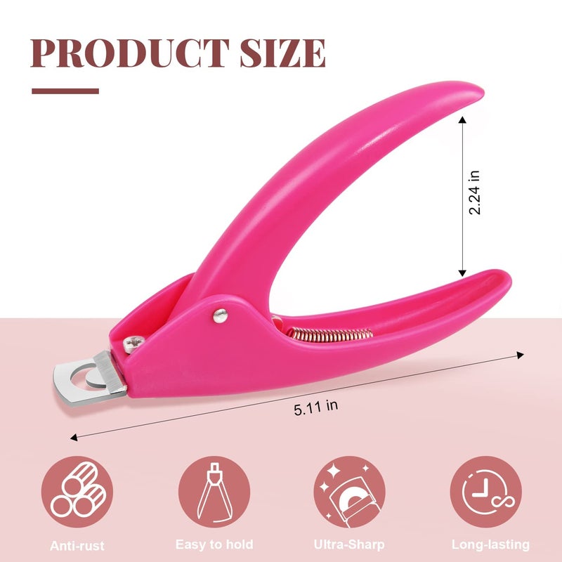 NAILWIND Acrylic Nail Clipper, Acrylic Nail Cutter Fake Nail Clippers False Nails Cutter Nail Tip Clipper Artificial Nail Clipper Nail Tip Trimmer For Artificial Nail Art Manicure Tools 1 PCS - Image 2