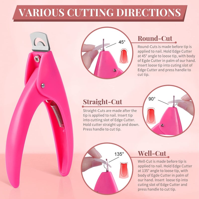 NAILWIND Acrylic Nail Clipper, Acrylic Nail Cutter Fake Nail Clippers False Nails Cutter Nail Tip Clipper Artificial Nail Clipper Nail Tip Trimmer For Artificial Nail Art Manicure Tools 1 PCS - Image 4