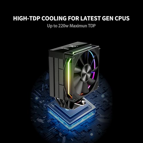 Ant Esports V6 Digital CPU Air Cooler CPU Fan with LED Temperature Display & ARGB|120mm FAN| Support Intel - LGA1851 / 1700/1200 AMD - AM5 / AM4 - Image 4