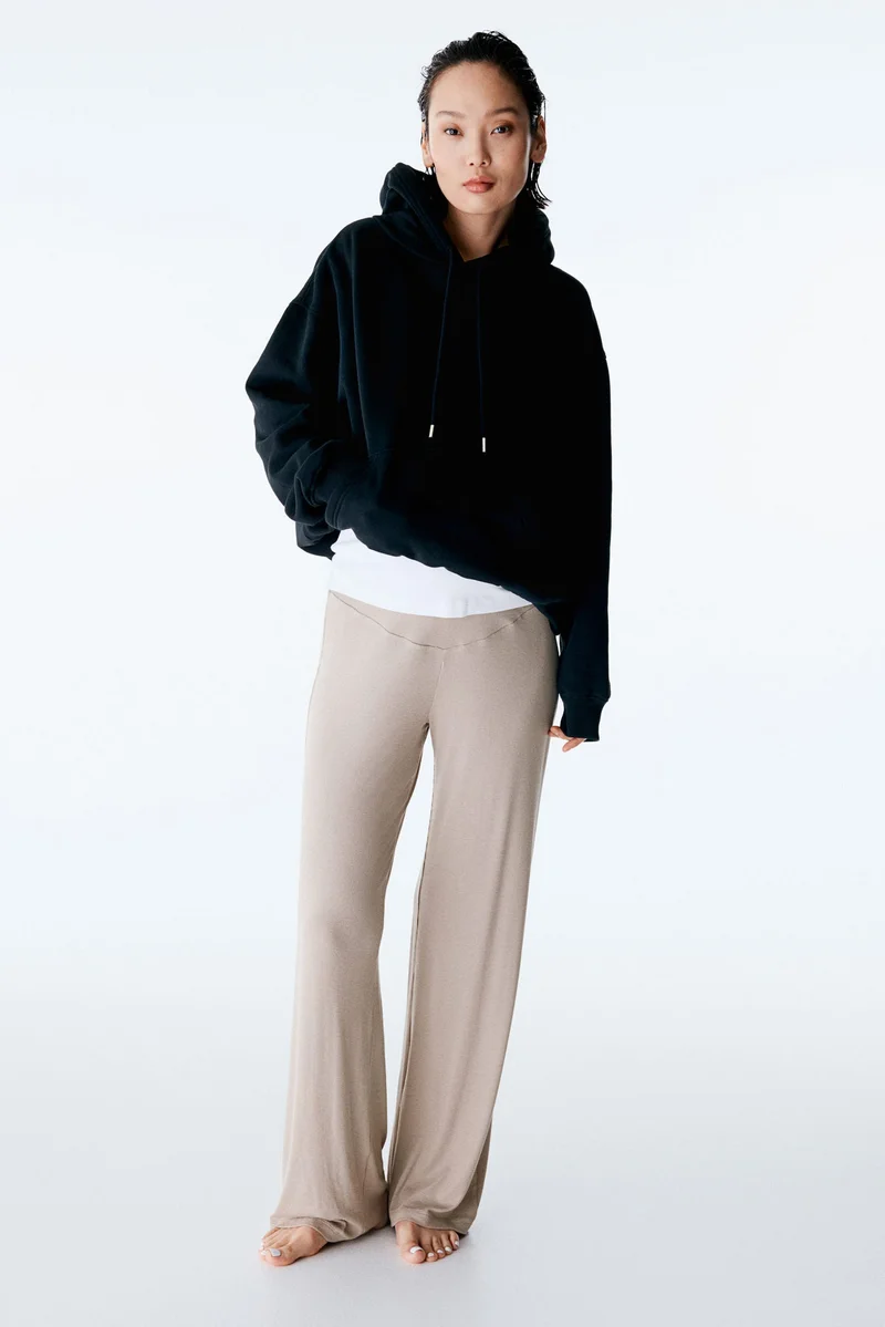 H&M MAMA Before &amp; After ribbed jersey trousers