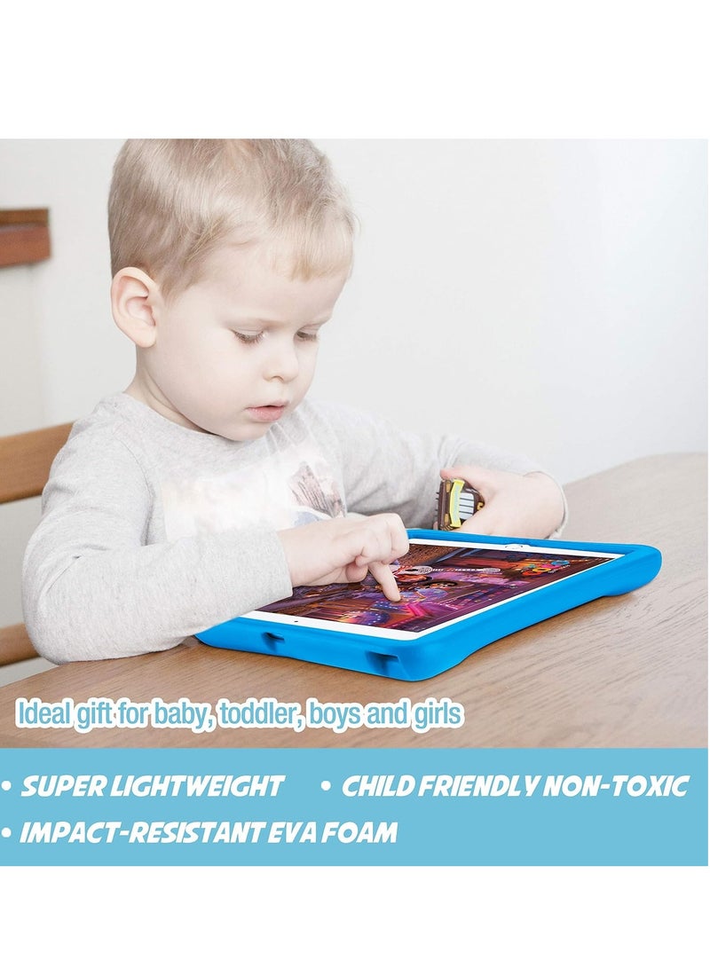 Procases Kids Case for Ipad 10.2 9th Gen 2021 8th Gen 2020 7th Gen 2019 Ipad Air 10.5 3rd Gen Ipad Pro 10.5 Durable Shockproof Lightweight Protective Cover With Rotatable Kickstand and Grip Blue - Image 3