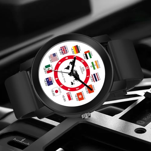 IIK COLLECTION Silicone Watches For Men Round Numerical Dial Analogue Men Watch|Long Battery Life With Long Lasting Polish/Adjustable Flexible Silicon Strap|Watches For Boys, Band_Black, Dial_White - Image 2