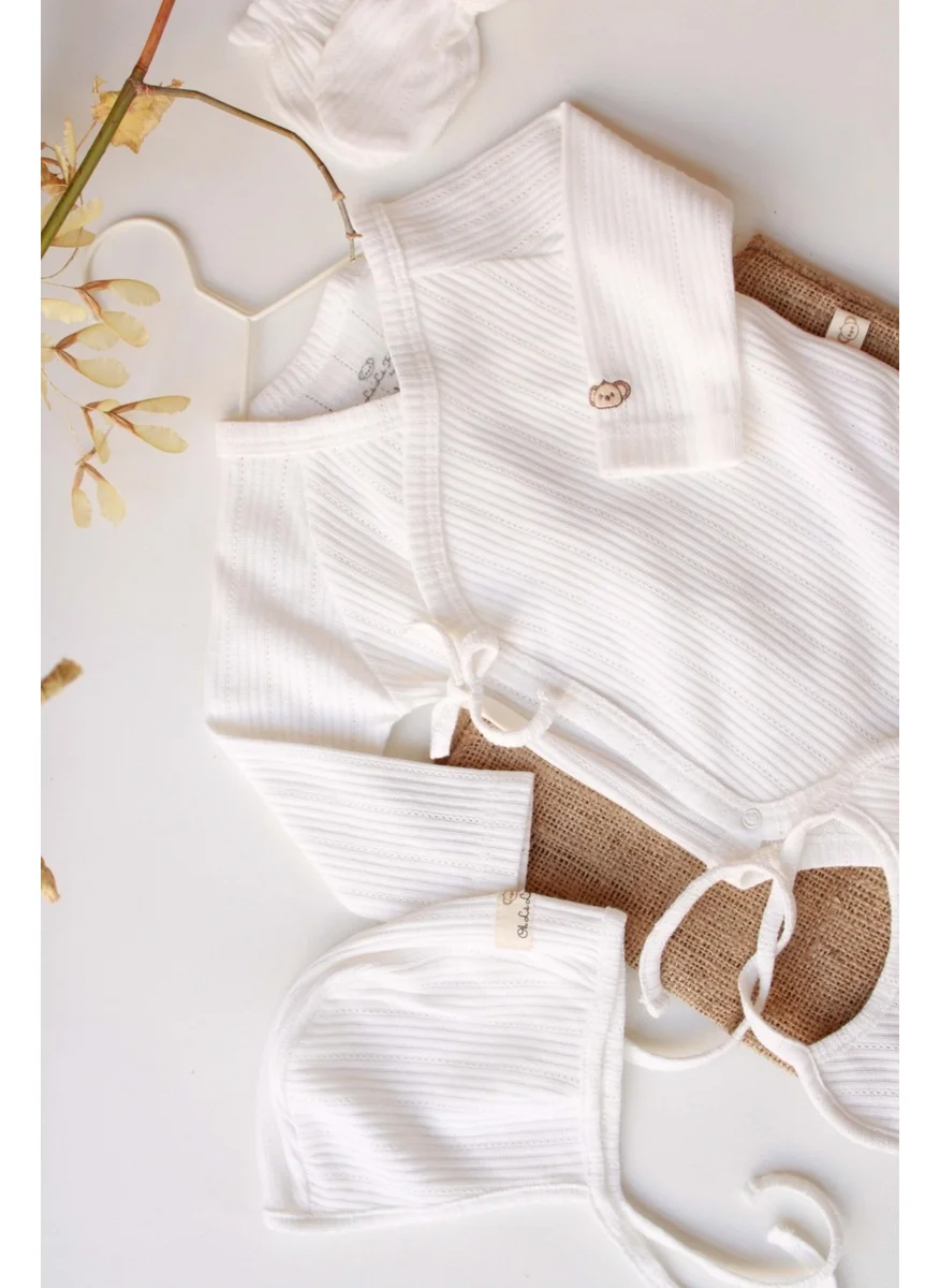 Ohlala Koala Koala Embroidered 5-Piece Double Breasted Newborn Set