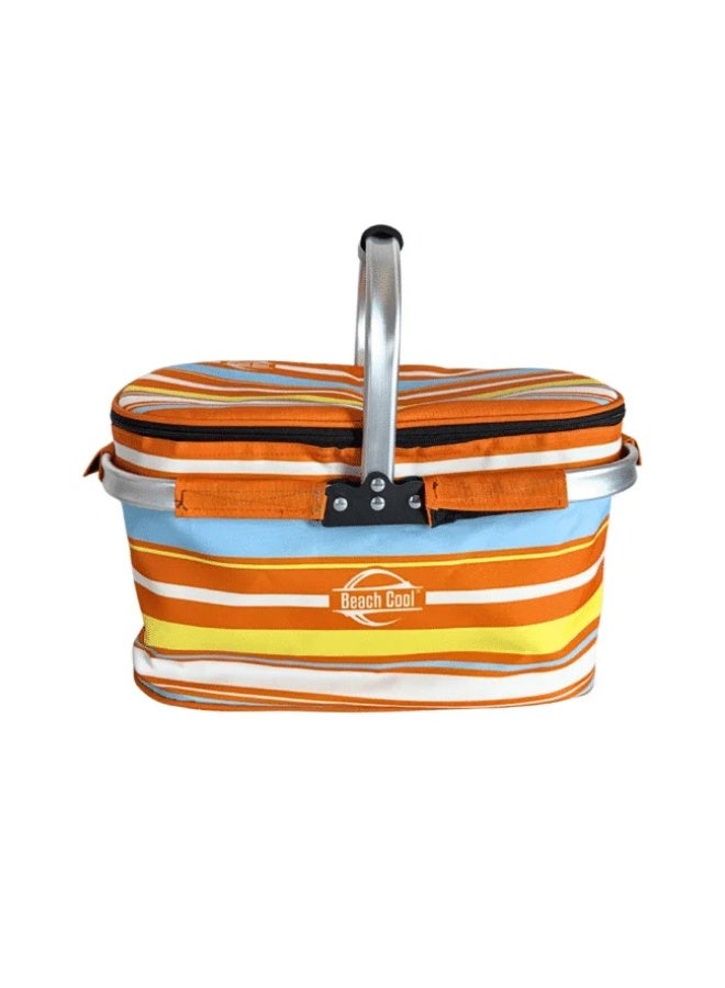 بيتش كول سلة نزهة معزولة حرارياً من بيتش كول – لون برتقالي وأصفر - Image 3