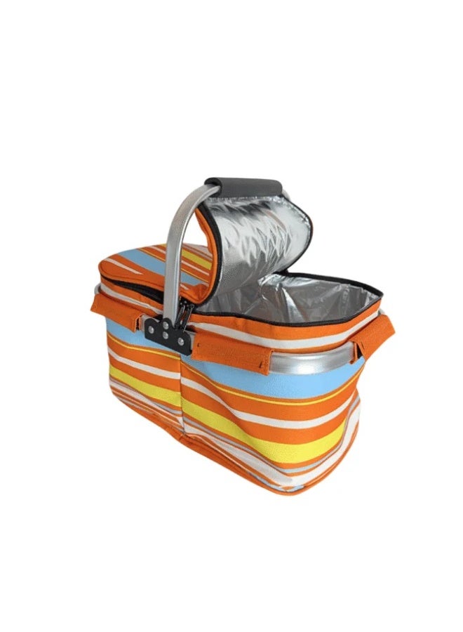 بيتش كول سلة نزهة معزولة حرارياً من بيتش كول – لون برتقالي وأصفر - Image 4