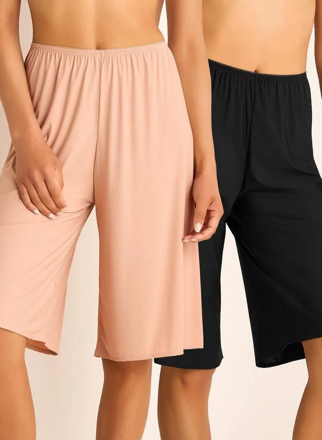 سبلاش فيڤ Set of 2 - High Waist Culotte Slip