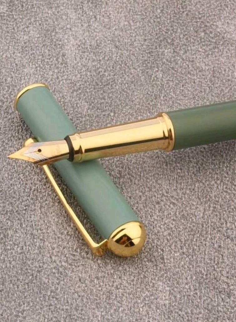 ماركة غير محددة قلم ريشة فآخر مع 10 علب حبر ازرق  - Image 1