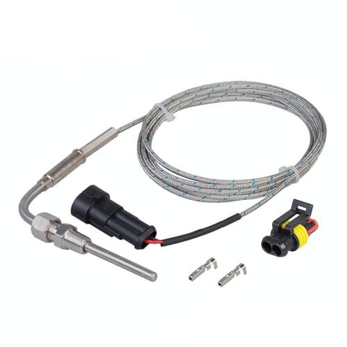 ZHSYMX EGT K Type Thermocouple Exhaust Probe High Temperature Sensors with 18 NPT and Connector for Car Gas Temperature Measurement - Image 1