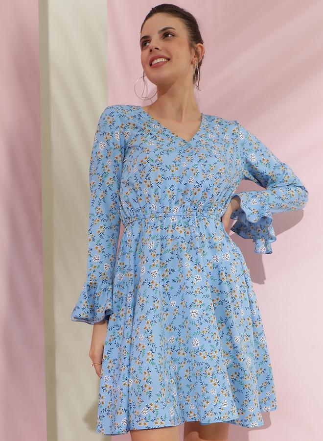 كوتي فستان مورد بكشكش - Image 1