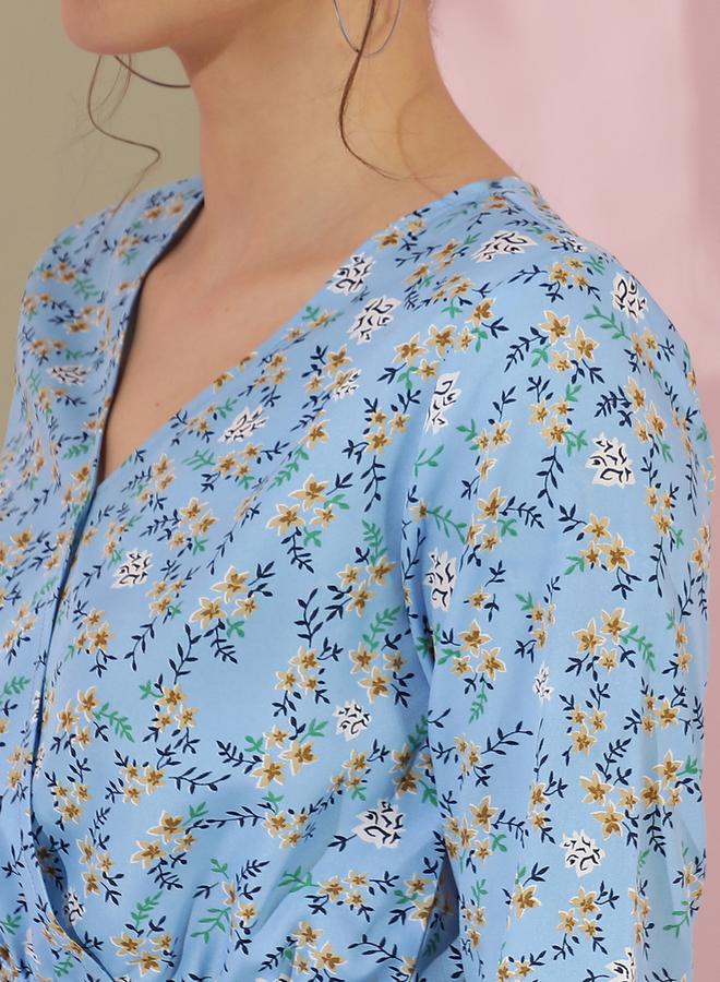 كوتي فستان مورد بكشكش - Image 4