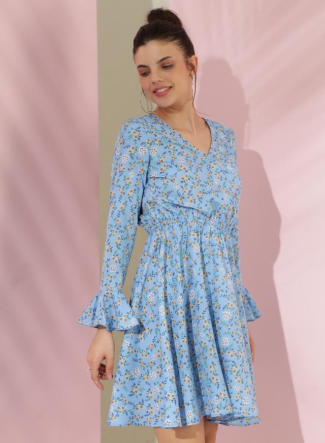 كوتي فستان مورد بكشكش - Image 3