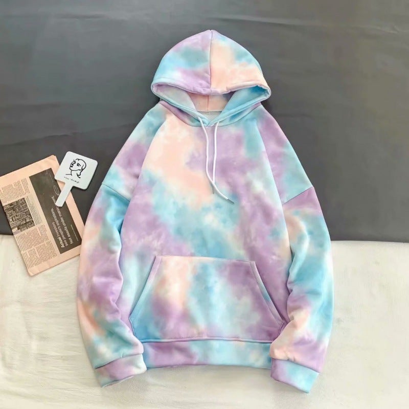 2020 Korean Style Womens Sweatshirt New Couple Long-Sleeve Loose Pullover Hooded Long-Sleeve T-Shirt Trendy Brand Ins Autumn and Winter Fleece-Lined Regular thin section