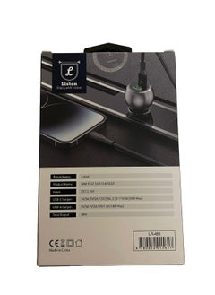 Liston High Quality PD+QC3.0 Car Charger Dual Ports (48W) 30W USB-C And 18W USB-A  - Image 5
