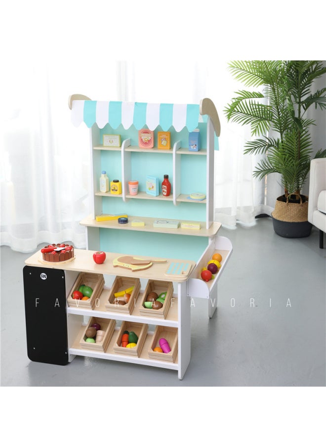 Generic - Simulation Supermarket Canteen Ice Cream Convenience Store Shelf Store Grocery Store Children Play House Cutting Toys-Color:Bread Maker - Image 1