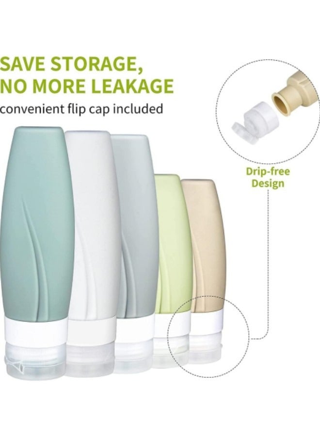 جيجيرو مجموعة زجاجات السفر السيليكون - Image 4