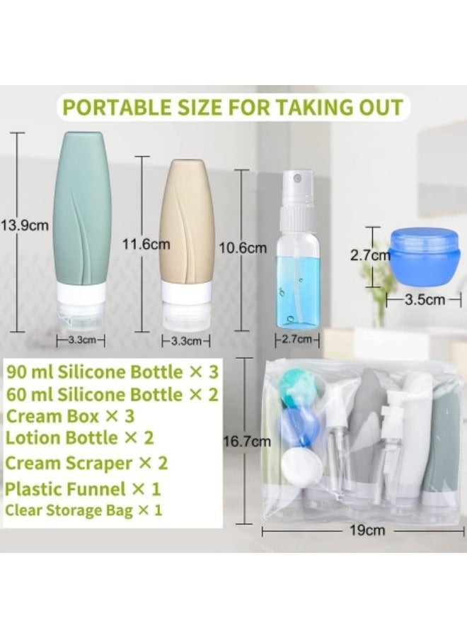 جيجيرو مجموعة زجاجات السفر السيليكون - Image 3