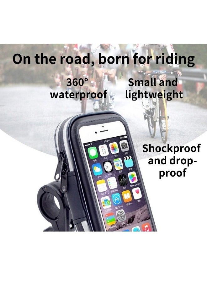 wheel up Bike Bag Waterproof Bag Bicycle Holder With Bag Bicycle Bag Touch Screen Phone Holder Bicycle Phone Holder Cycling Phone Mounts Suitable for 6.3 Inches and Below Mobile Phones  - Image 5