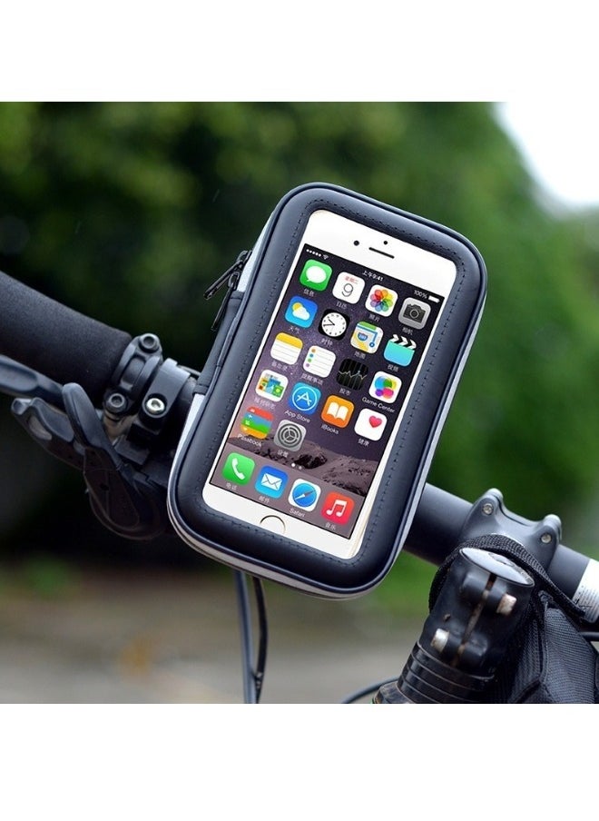 wheel up Bike Bag Waterproof Bag Bicycle Holder With Bag Bicycle Bag Touch Screen Phone Holder Bicycle Phone Holder Cycling Phone Mounts Suitable for 6.3 Inches and Below Mobile Phones  - Image 1