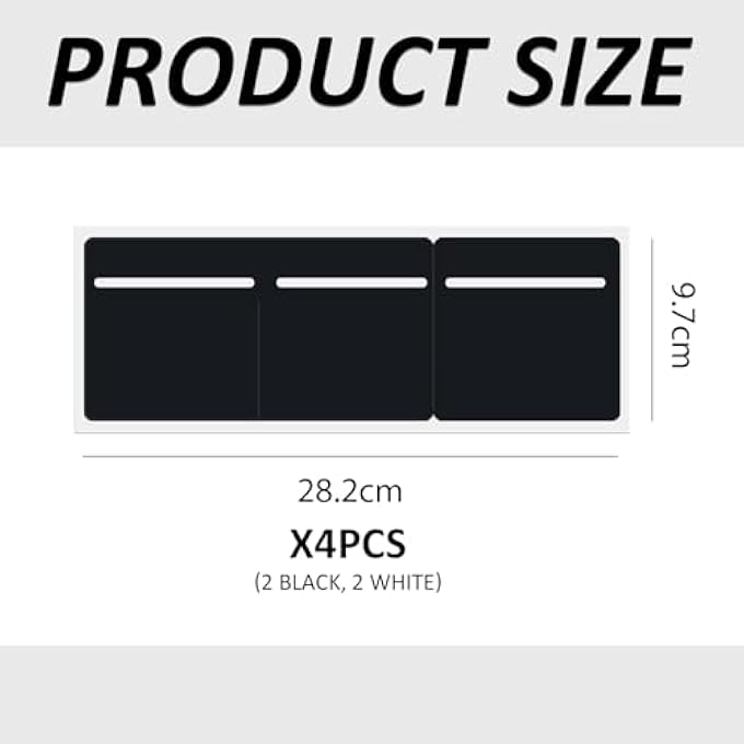 rayihni 4 Pieces Of Self-Adhesive Card Sleeves, Pvc Self-Adhesive Card Sleeves, Logo Card Sleeves, Car Windshield Card Sleeves - Image 2