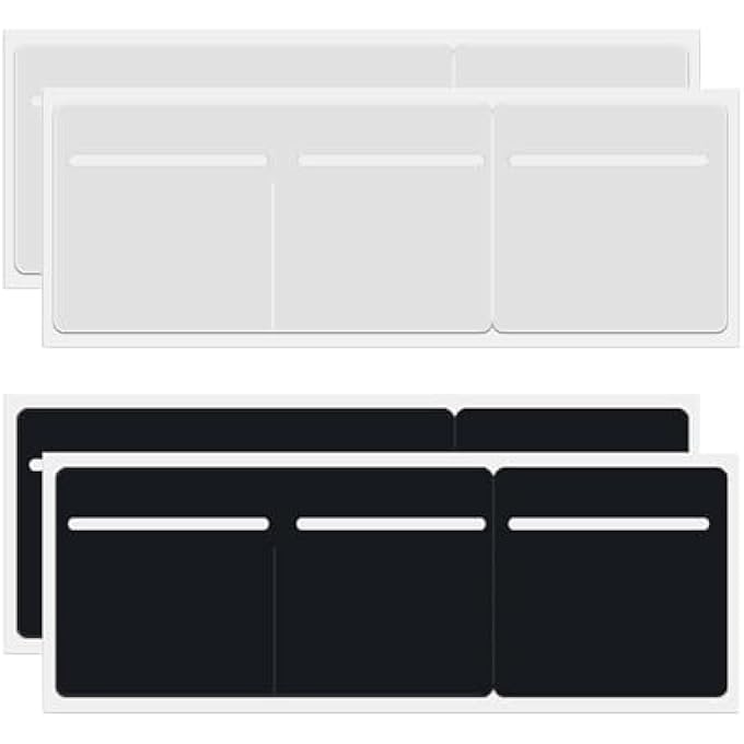 rayihni 4 Pieces Of Self-Adhesive Card Sleeves, Pvc Self-Adhesive Card Sleeves, Logo Card Sleeves, Car Windshield Card Sleeves - Image 1