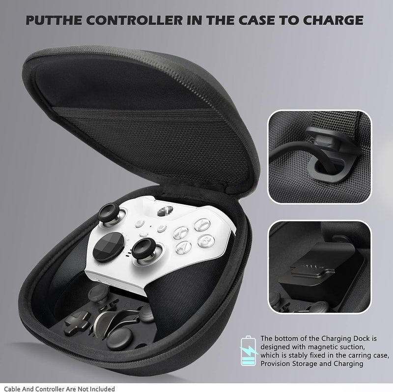 Sedicoca Complete Component Pack for Xbox Elite Wireless Controller Series 2，package Includes 1 Carrying Case 1 Dock, 4 Paddles, 2 DPads, 6 Thumbsticks,1Tool, for Xbox One Elite Series 2 Core - Image 3