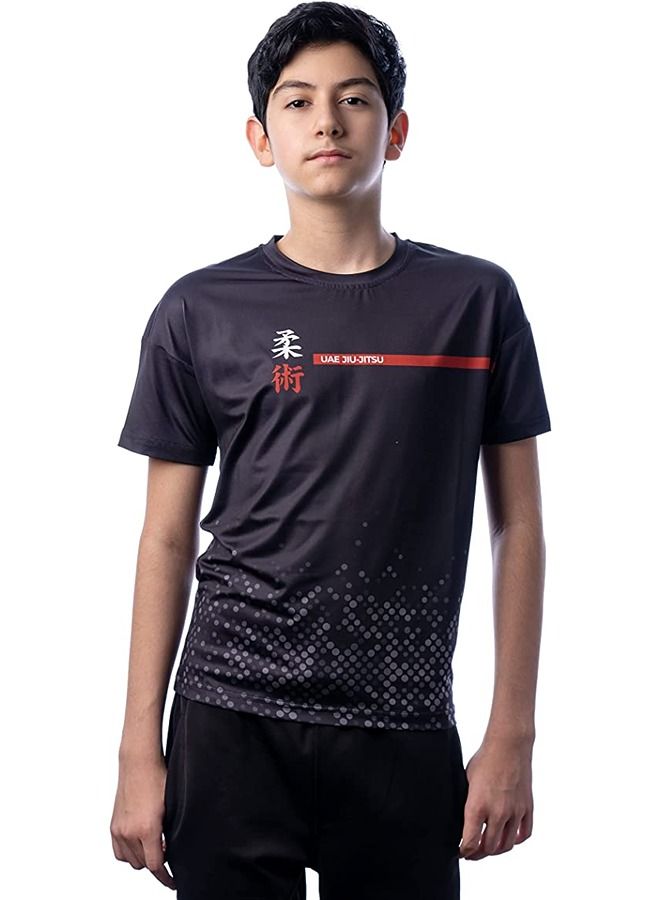 UAEJJ Jiu Jitsu Short Sleeve Rash Guard For Boy - Image 4