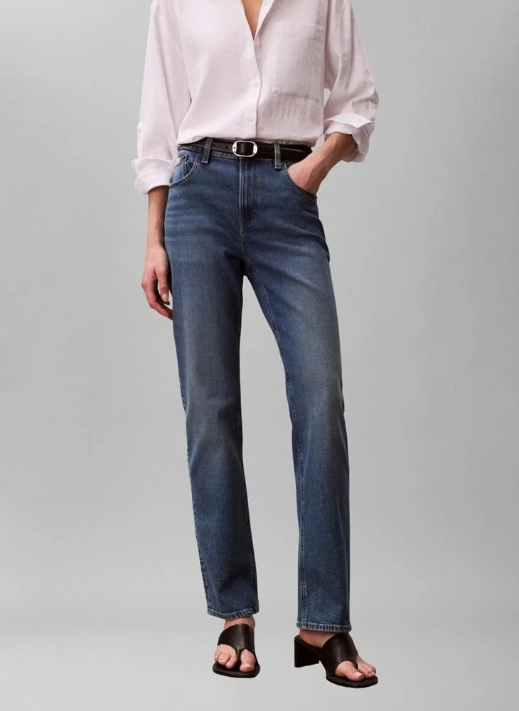 Calvin Klein Jeans High Rise Straight Jeans