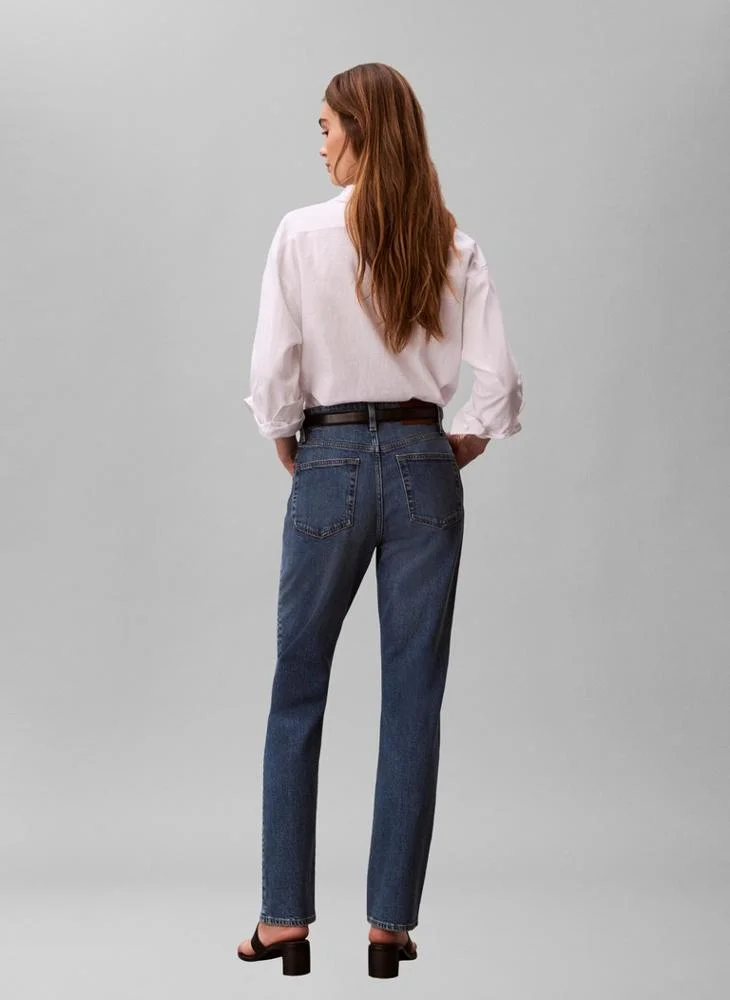 Calvin Klein Jeans High Rise Straight Jeans