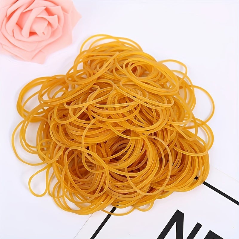Yellow Rubber Bands 36mm 300 Pieces Durable Elastic Pack For Office School Home - Image 1