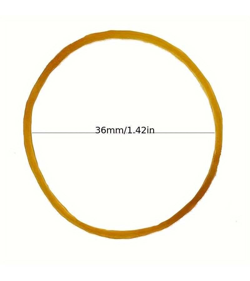 Yellow Rubber Bands 36mm 300 Pieces Durable Elastic Pack For Office School Home - Image 4
