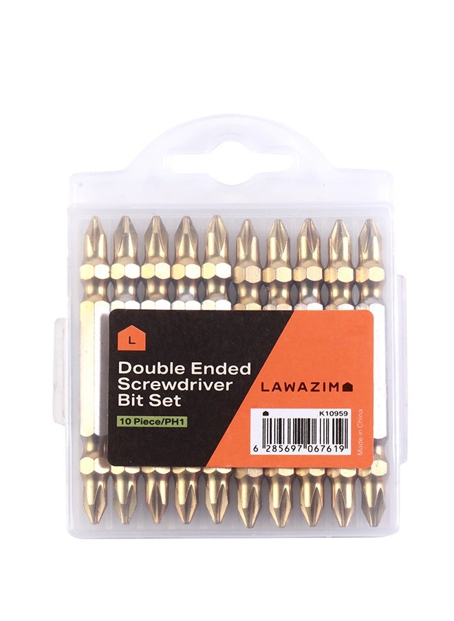 LAWAZIM - 10-Piece Double Ended Screwdriver Bit Set - PH1 - Image 1