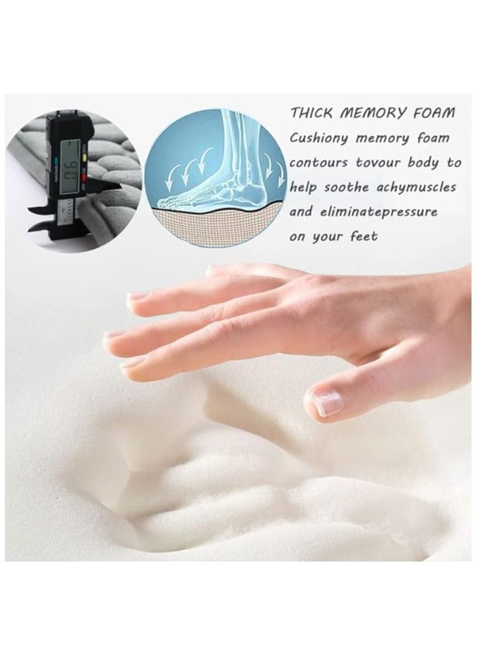 Bluejw 1-Piece Size Is 50x80 Cm Household Cobblestone Embossed Doorstep Carpet Doormat Bathroom Minimalist Wind Absorbent Foot Mat Bathroom Anti-Skid Mat Floor Mat  - Image 2